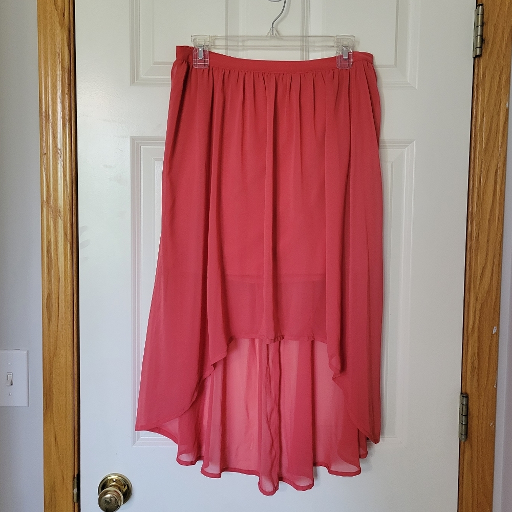 Lauren Conrad Pink High Low Skirt